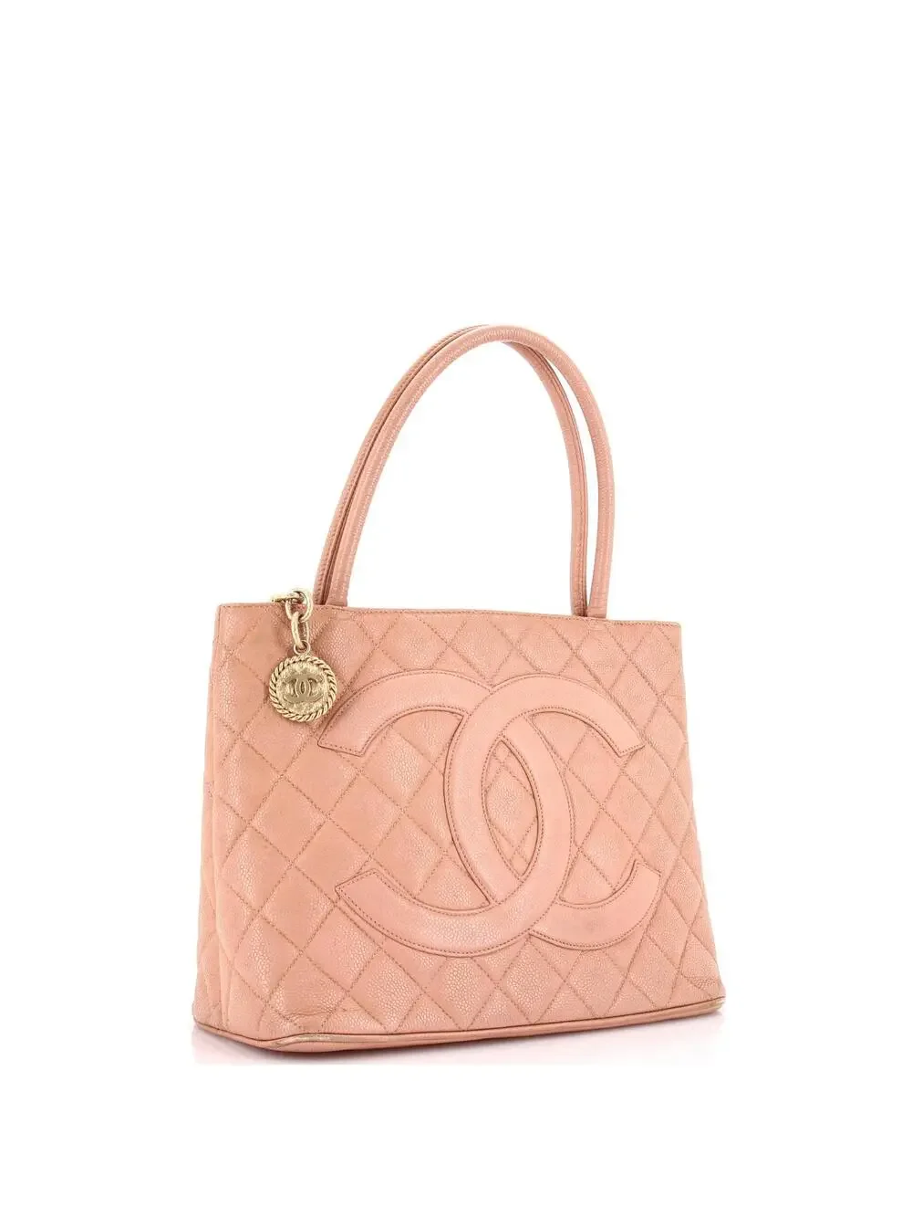 Chanel Medallion Tote Quilted Caviar #291182C23B